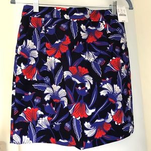J. Crew Floral Pleated Skirt | Size 0